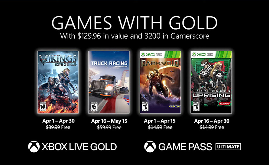 Cztery gry za darmo w ramach kwietniowego Xbox Games with Gold