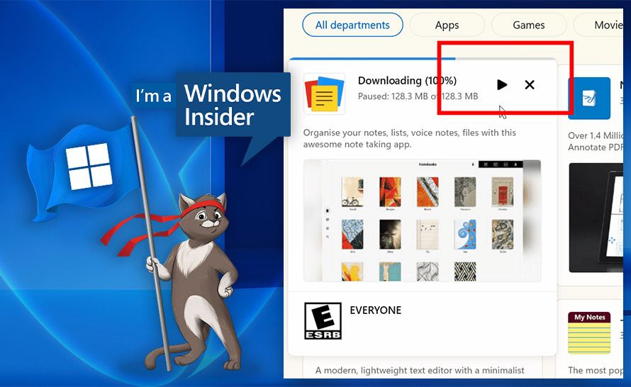 Zmiany w Ustawieniach i aktualizacja Microsoft Store w Windows 11 (build 25330 w Canary Channel)