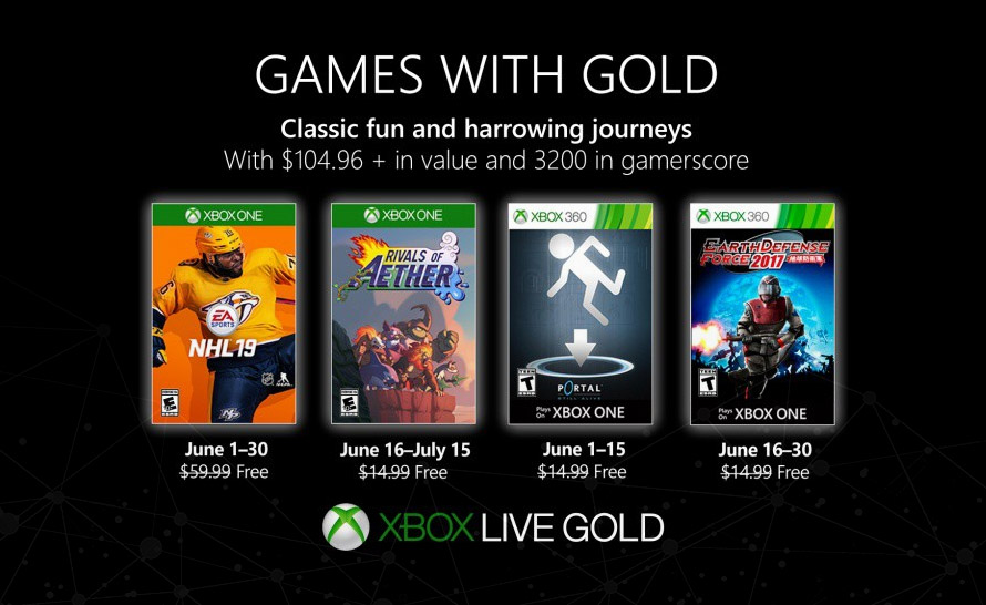 Microsoft podał czerwcowy rozkład jazdy Xbox Games With Gold