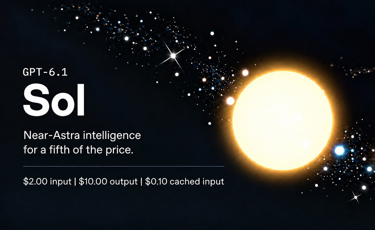 OpenAI z premierą GPT-6.1 Sol. Wydajność Astry w niższej cenie
