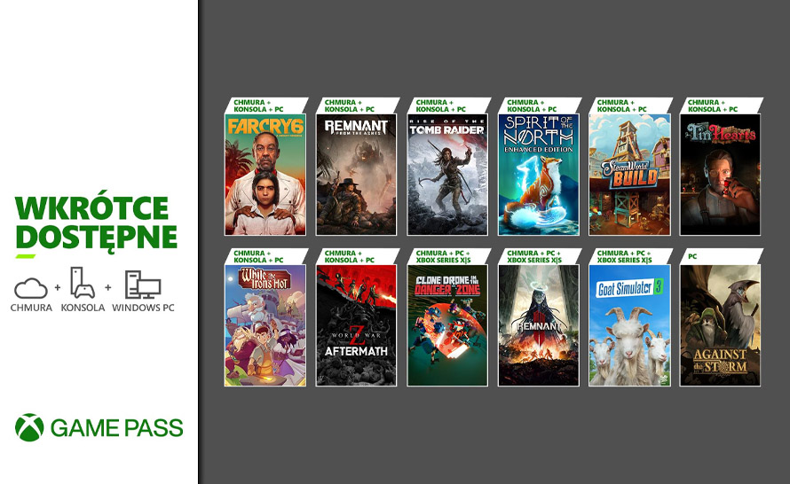 12 nowych gier w grudniowej aktualizacji Xbox Game Pass
