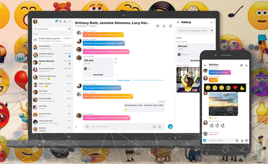 Skype pozwala nam teraz spersonalizować nasze emoji i dodawać GIF-y