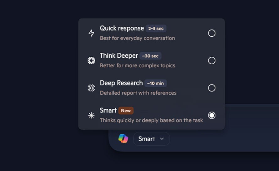 Microsoft Copilot z nowym trybem Smart. To funkcja GPT-5