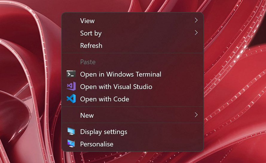 Akrylowe menu kontekstowe w Windows 10 dzięki eksperymentalnej aplikacji