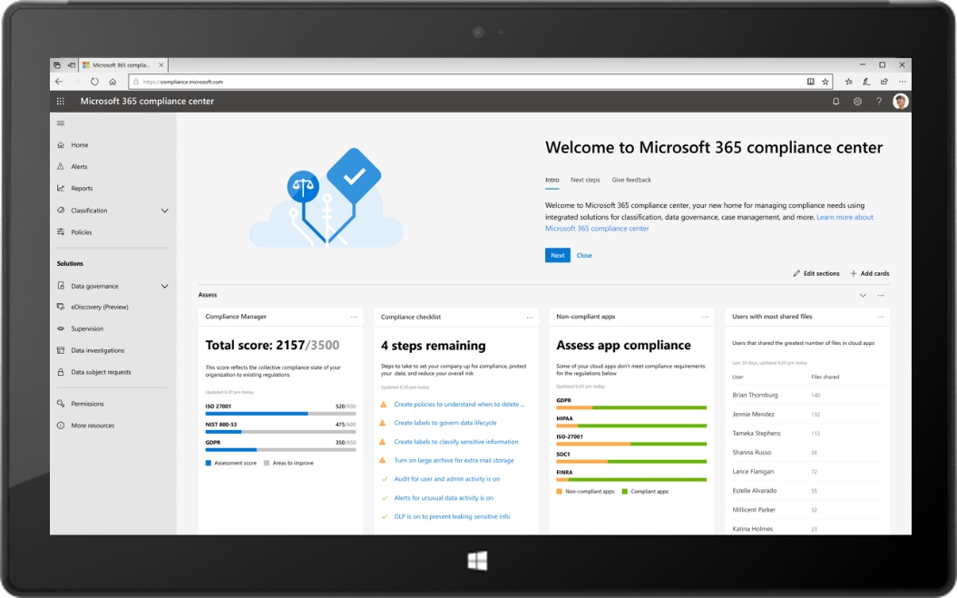 Zgodność w Microsoft 365