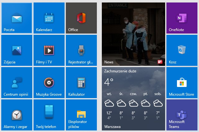 Windows 10 nowe ikony.