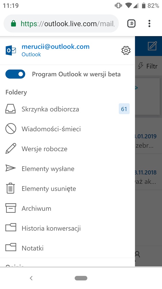 Outlook.com beta