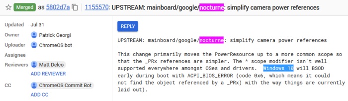 Google Pixel Nocturne Windows 10