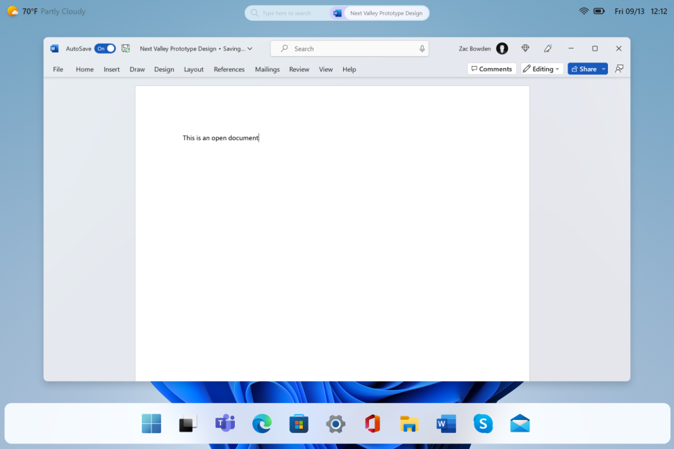 Pływający pasek zadań w Windows 11/12
