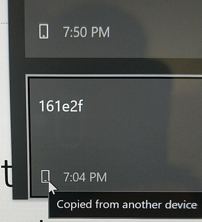 Schowek w chmurze Windows 10 i Android