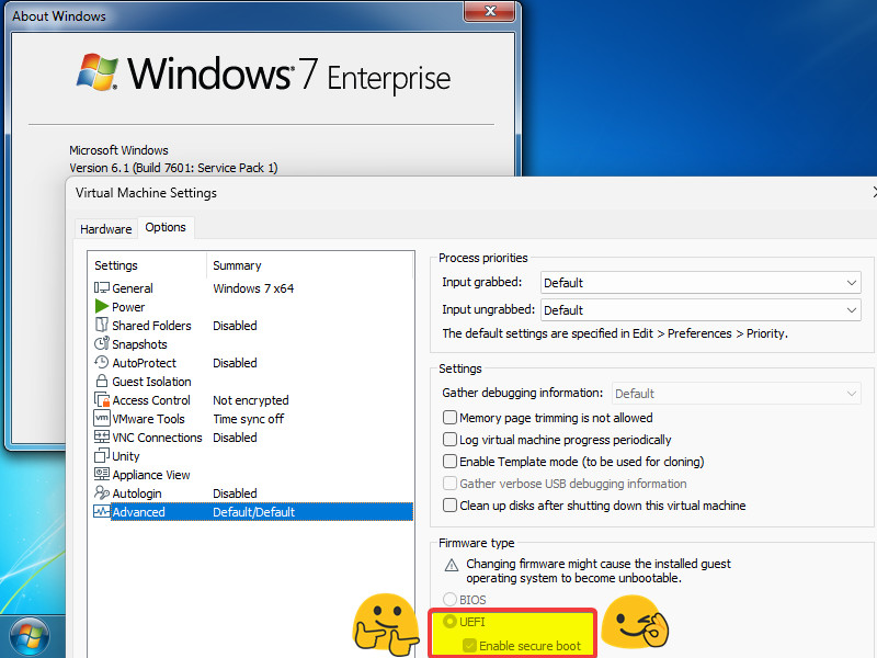 UEFI Secure Boot Windows 7
