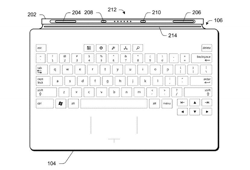Patent nowej klawiatury Surface