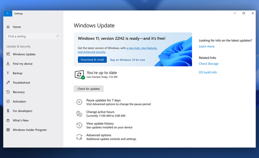 Windows 11 22H2 Update