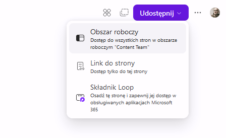 Udostępnianie gościom stron, składników i obszarów roboczych Loop