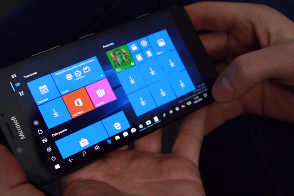Windows 10 ARM na Microsoft Lumia 950