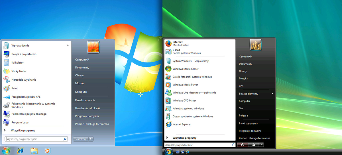 Windows 7 i Windows Vista