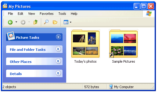 Miniatury na ikonach folderów - XP