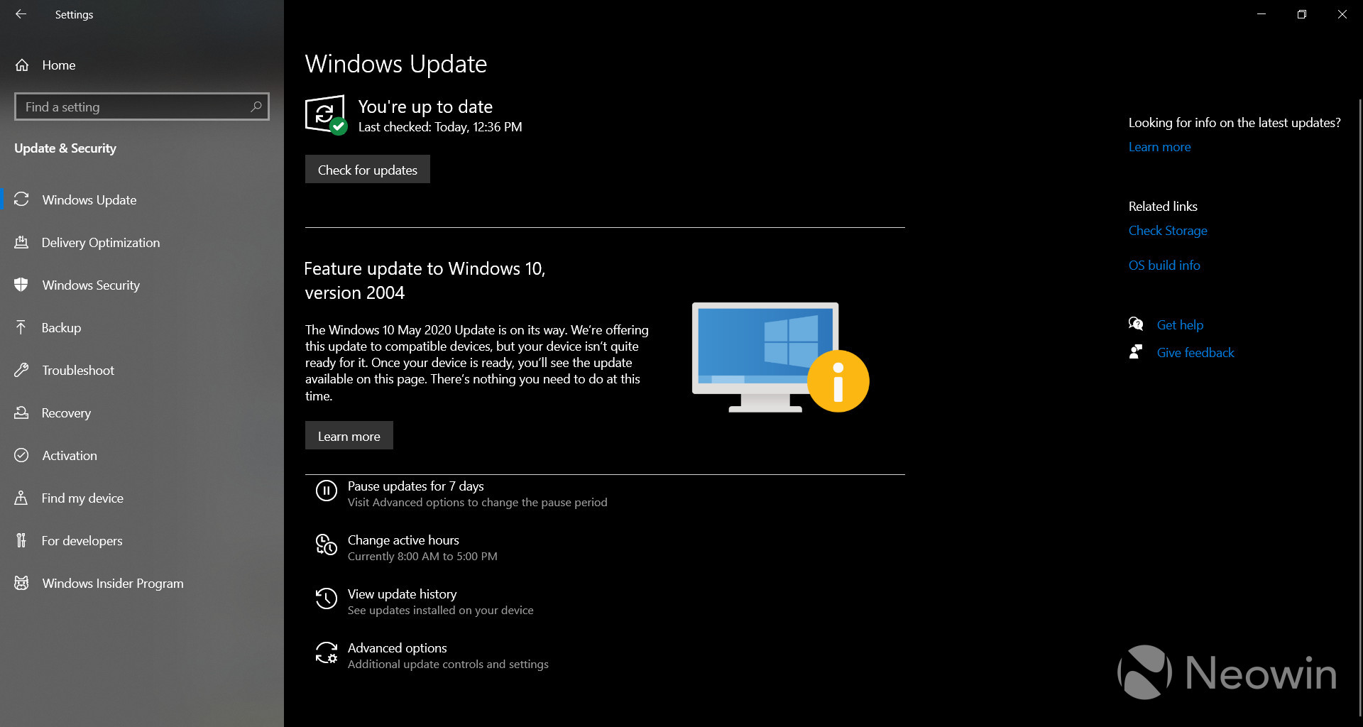 Windows 10 May 2020 Update