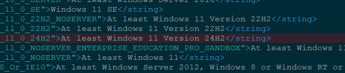Wzmianka o Windows 11 Version 24H2