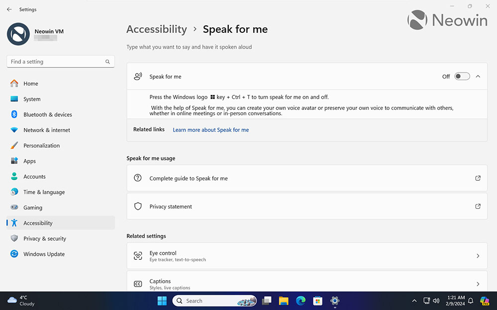Windows 11 przemówi Twoim własnym głosem