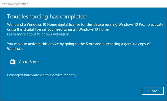 Problem z kluczem licencyjnym Windows 10 Professional
