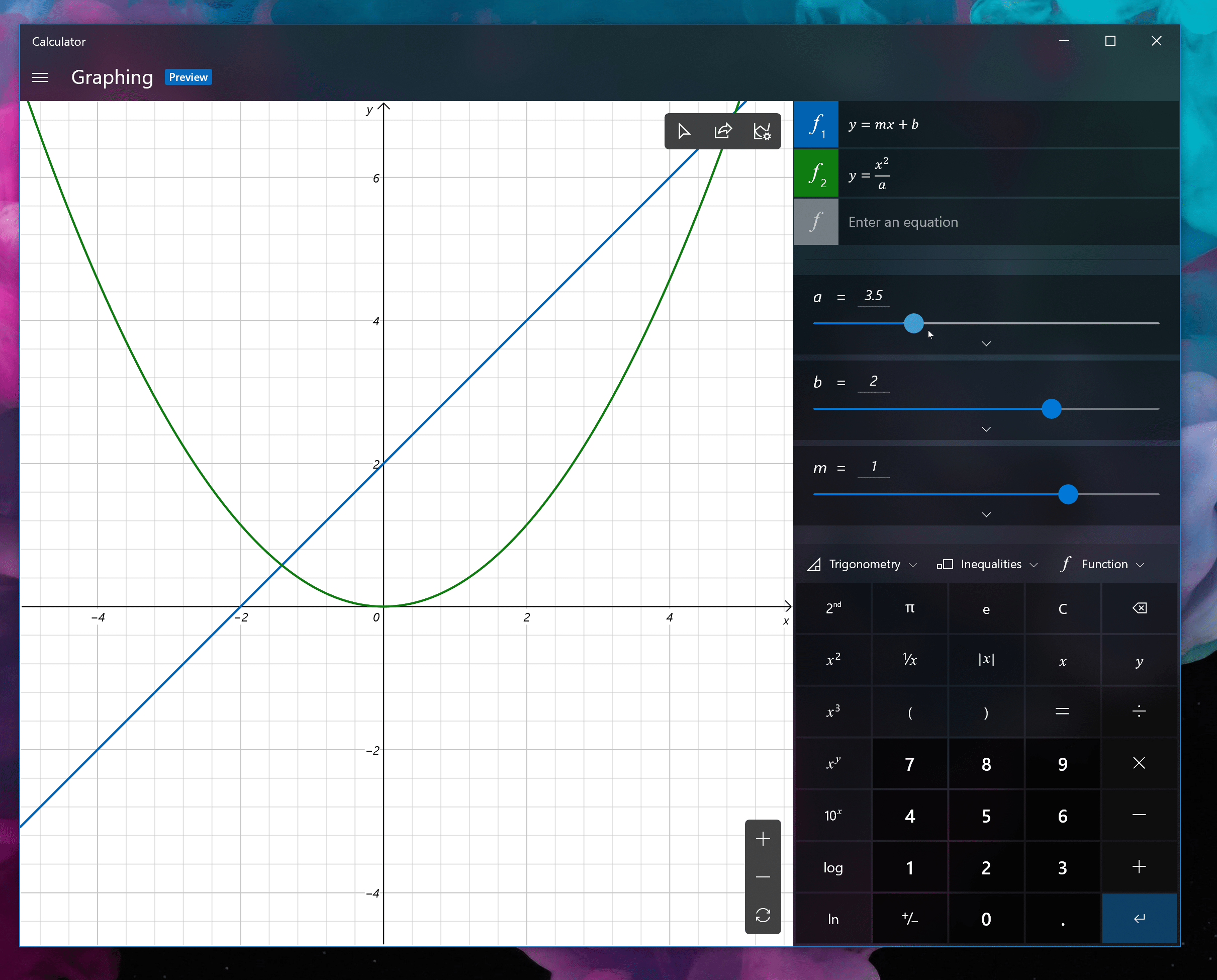 Wykresy w kalkulatorze systemowym