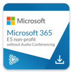 Microsoft 365 E5 without Audio Conferencing (Nonprofit Staff Pricing)