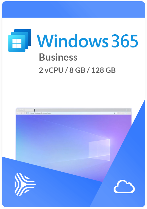 Windows 365 Business 2 vCPU, 8 GB, 128 GB (with Windows Hybrid Benefit)