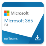 Microsoft 365 F3 EEA (no Teams)